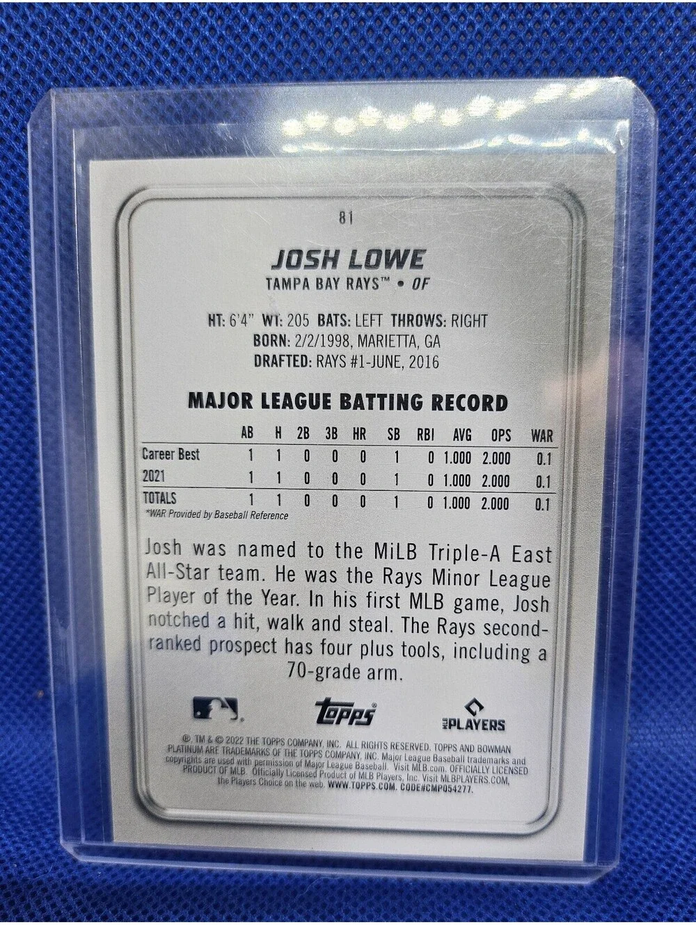 N/A josh lowe